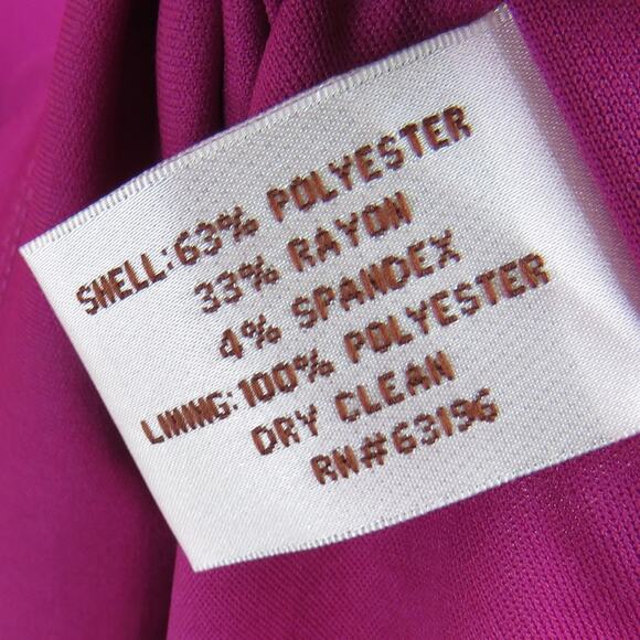 Ivy & Blu Raspberry Purple Shift Dress Midi Dress Size 10P Formal Classic - Picture 6 of 7